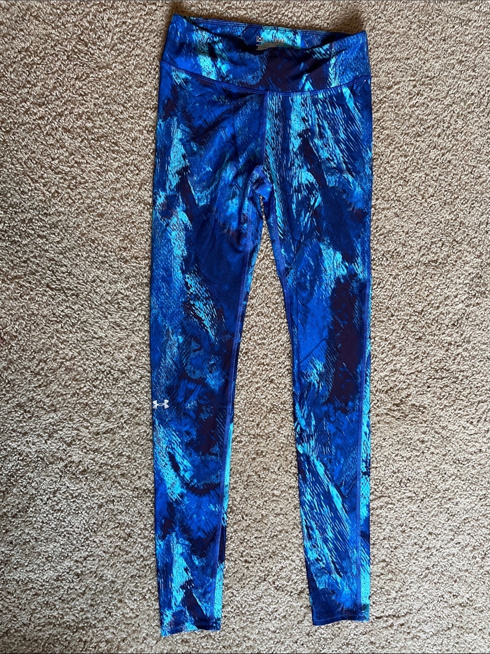 Under Armour Electric Blue Marble Performance Leggings